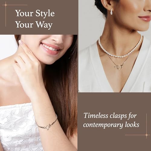Heather's cf 130 set Toggle Jewelry Clasps Necklace Toggle Clasp Silver Toggle Clasps for Jewelry Making - Image 4