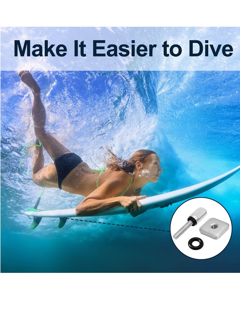 KASTWAVE No Tool Stainless Steel Fin Screw, 6 Pieces Surfing Accessories  Thumb Fin Screw for Men Women Surfboard Surf Longboard Paddleboard and SUP  - Image 4