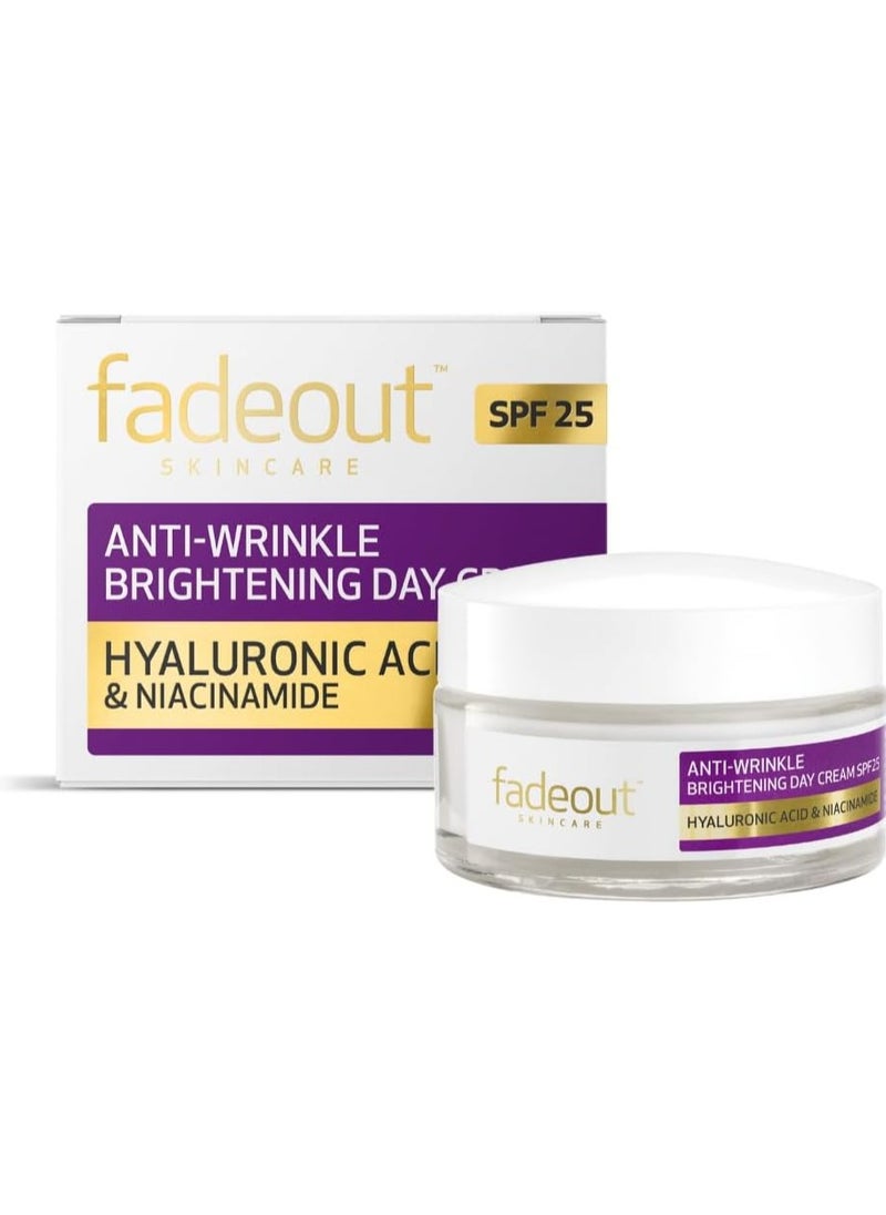FADE OUT Advanced Age Protection Even Skin Tone Day Cream - Brightening Cream With Hyaluronic Acid and Niacinamide  SPF 25 50ml  - Image 1