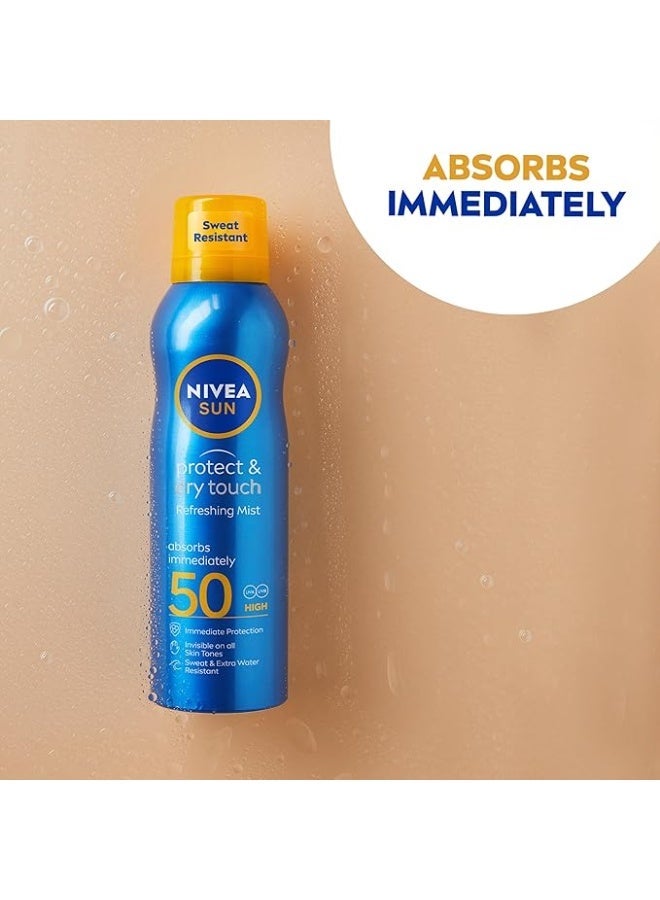نيفيا بخاخ واقي شمس حماية و ملمس جاف SPF 50 من نيفيا - 200مل - Image 4