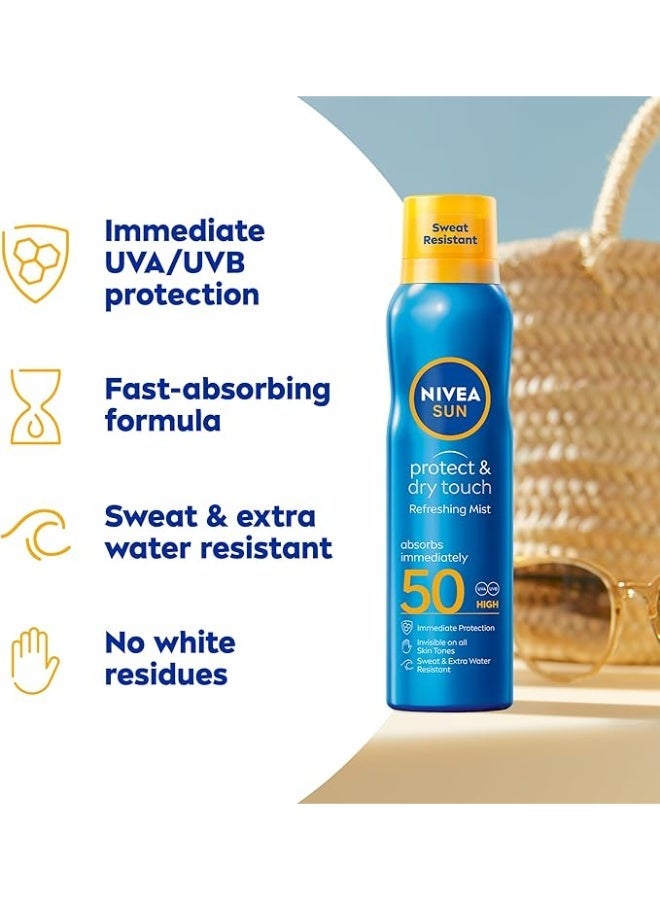 نيفيا بخاخ واقي شمس حماية و ملمس جاف SPF 50 من نيفيا - 200مل - Image 2