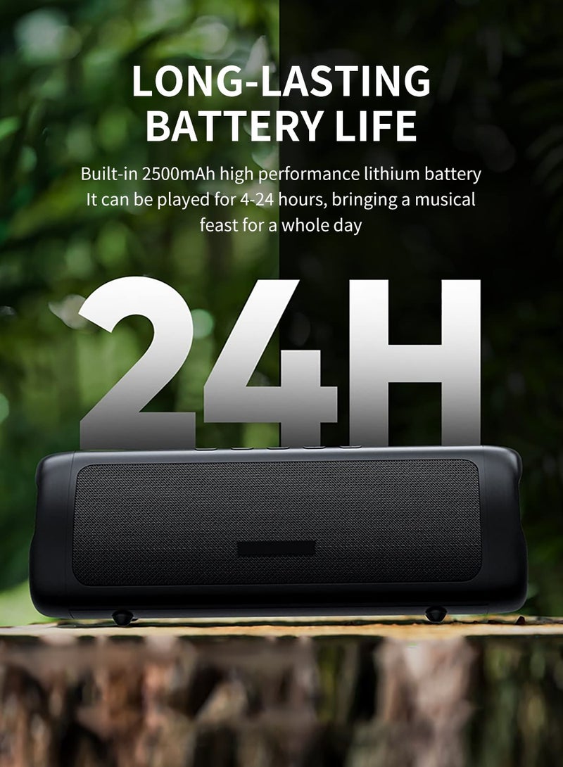 Joshberg Bluetooth Speaker with HD Sound, Portable Wireless, IPX5 Waterproof, Up to 24H Playtime, TWS Pairing, for Home/Party/Outdoor/Beach - Image 4