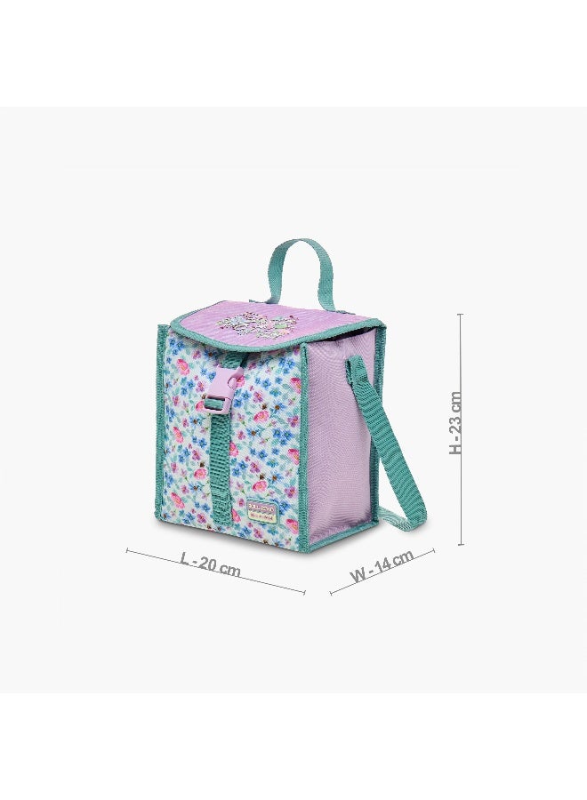 Roll road Lunch/Cooler Bag-My Little Garden-1 Cmprt--Girls (Polyester) Pink \ 20X23X14 - Image 2