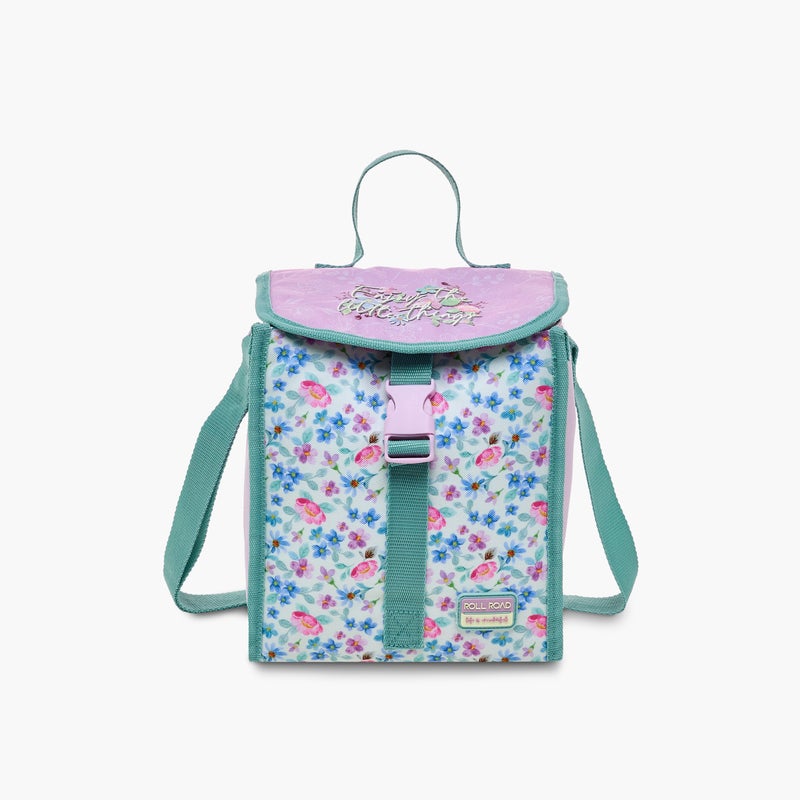Roll road Lunch/Cooler Bag-My Little Garden-1 Cmprt--Girls (Polyester) Pink \ 20X23X14 - Image 1