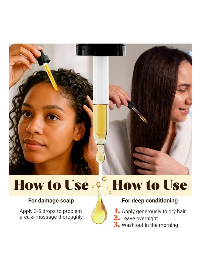 VITAL 100% Organic Batana Oil for Hair Growth - Strengthens Hair, Reduces Breakage, Enhances Shine - Raw and Pure, Non-Greasy - No Silicones, Sulfates, or Parabens - All Hair Types - 60ml - Image 5