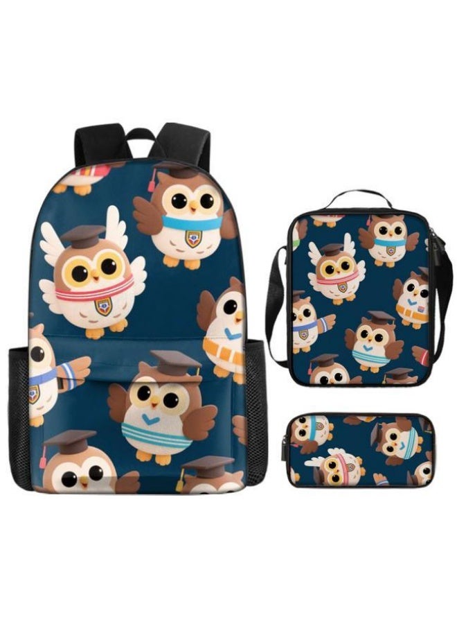 Bright Li Fire Unlock the new fashion of childish fun! Three-piece set of bags, cartoon elements for children and teenagers (students, children, friends' outings, mountain climbing, schooling, etc. can be used) - 31  - Image 2