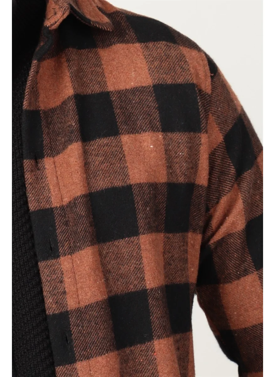 Tudors Slim Fit Winter Lumberjack Checked Men's Shirt