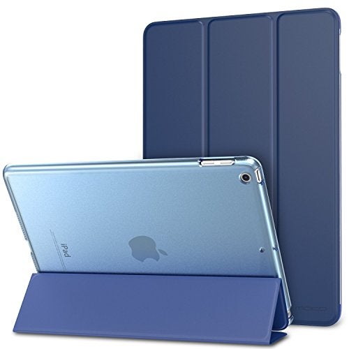 MOCA for Tablets The Apple iPad 9.7 inches 2018 / 2017 Model. A1893 A1954 A1822 A1823 PU Leather Folio flip cover (Deep Blue) - Image 1
