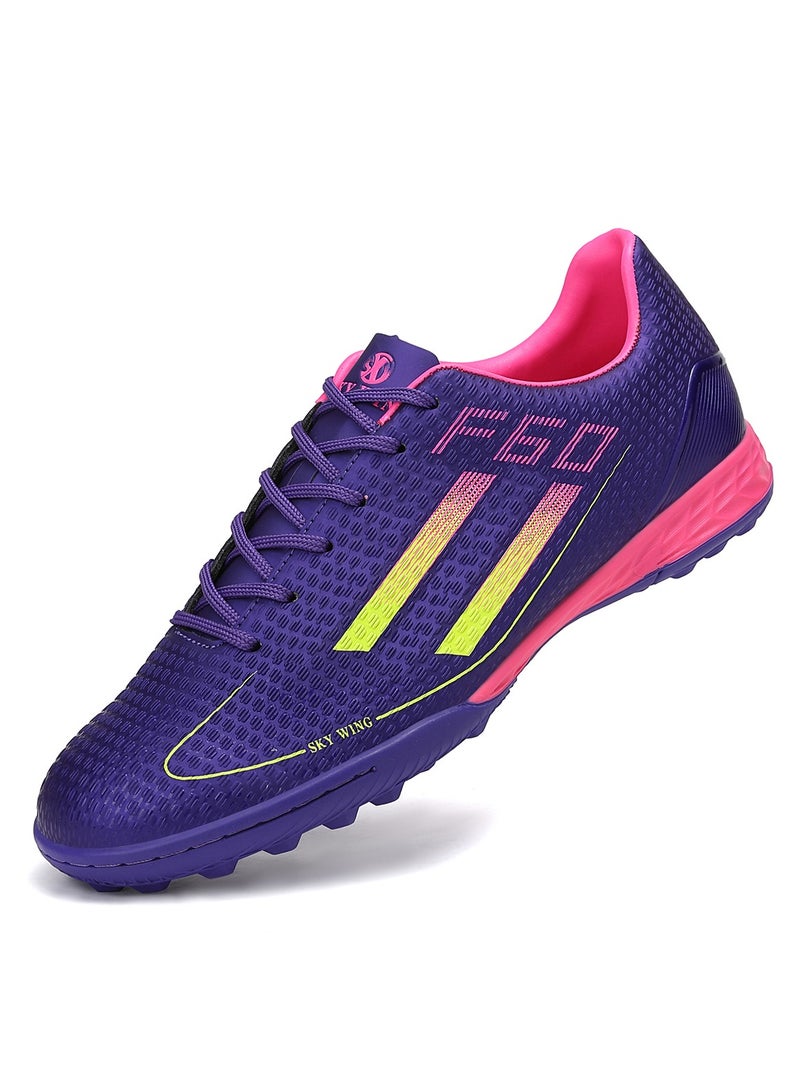 SKY WING Men's And Women's Firm Ground Soccer Cleats Low-Top Football Cleats IC/IN Sole Professional Training Outdoor Lightweight Soccer Shoes - Image 1