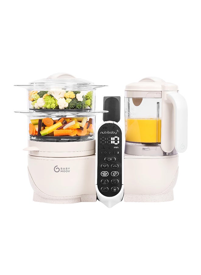 babymoov Nutribaby Plus 6 In 1 Baby Food Maker, Baby Food Blender And Steamer, Food Processor For Weaning, Warmer, Defroster, Steriliser, Nutritionist Approved  - Image 1