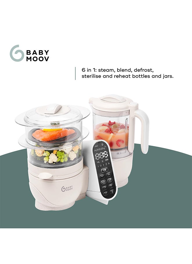 babymoov Nutribaby Plus 6 In 1 Baby Food Maker, Baby Food Blender And Steamer, Food Processor For Weaning, Warmer, Defroster, Steriliser, Nutritionist Approved  - Image 5