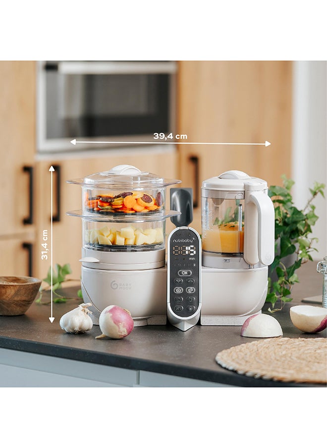 babymoov Nutribaby Plus 6 In 1 Baby Food Maker, Baby Food Blender And Steamer, Food Processor For Weaning, Warmer, Defroster, Steriliser, Nutritionist Approved  - Image 2