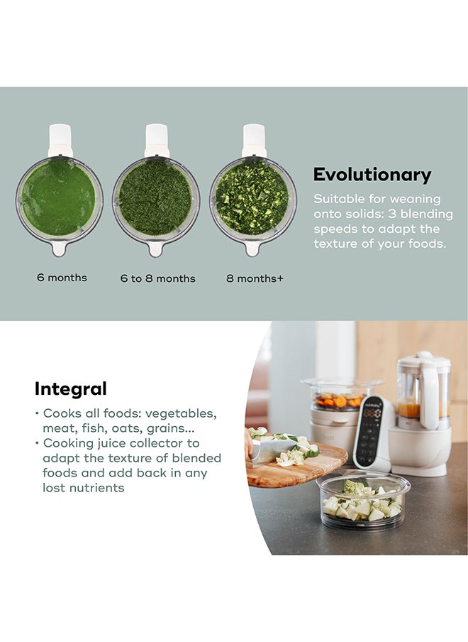 babymoov Nutribaby Plus 6 In 1 Baby Food Maker, Baby Food Blender And Steamer, Food Processor For Weaning, Warmer, Defroster, Steriliser, Nutritionist Approved  - Image 3