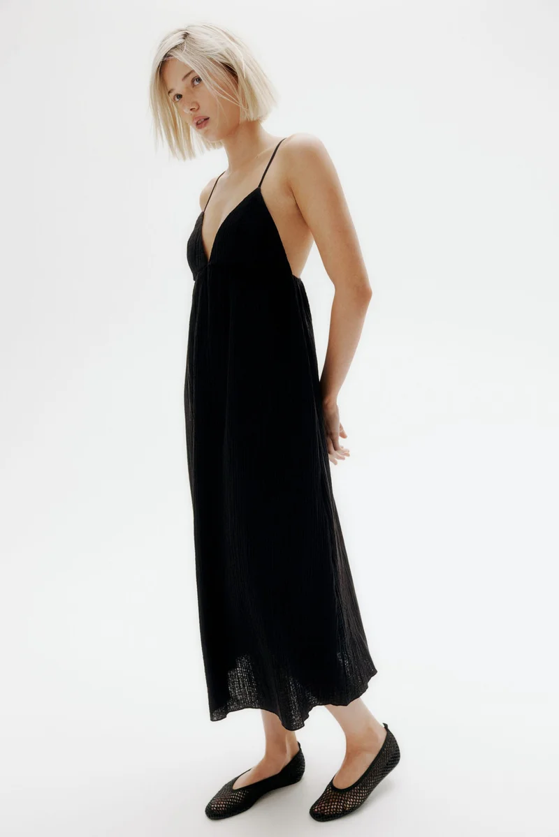 اتش اند ام فستان ماكسي برباط