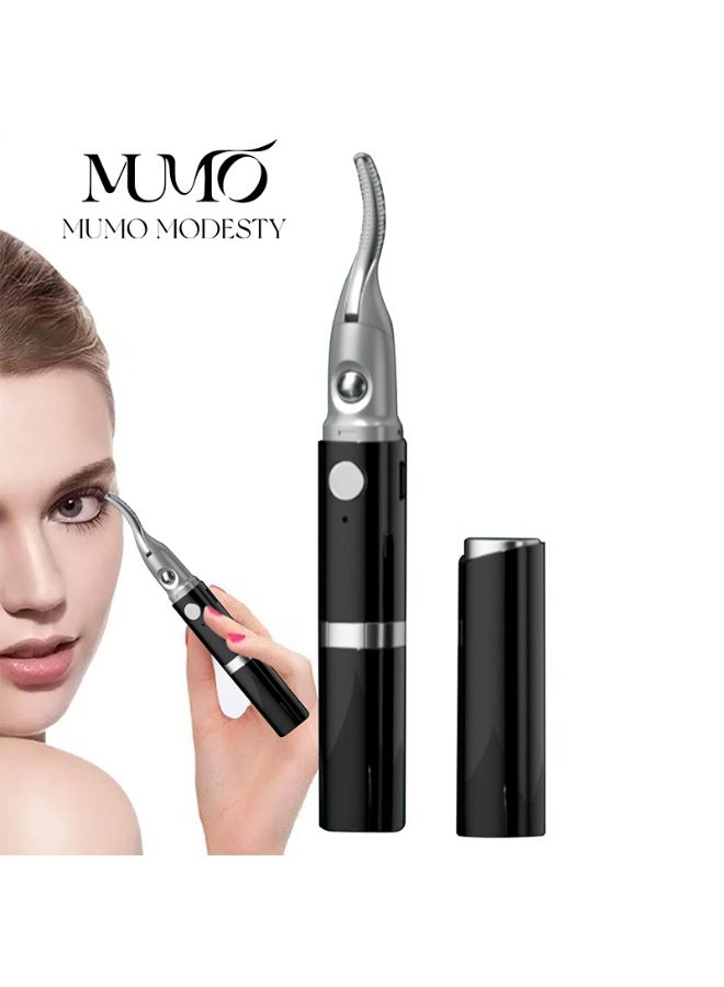 معجب ماكينة تشذيب الحواجب الكهربائية ومكبس الرموش 2 في 1، مكبس رموش كهربائي لتجعيد الرموش، تشكيل الرموش، تسخين كهربائي، مكبس تجعيد الحواجب - Image 1