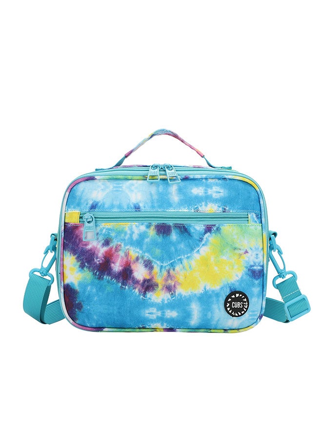 CUBS Tie Dyed Waterproof lunch bag with removable shoulder strap carrying your favorite meals to school, work or while traveling  - Image 1