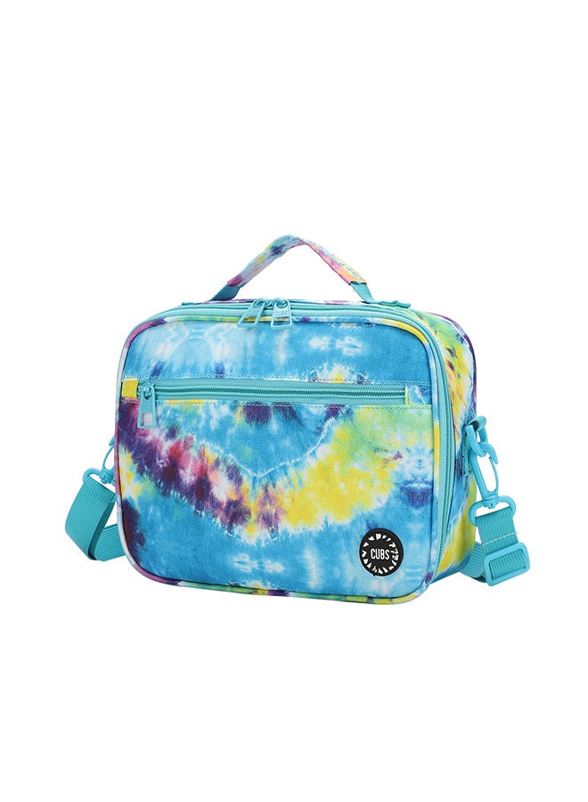 CUBS Tie Dyed Waterproof lunch bag with removable shoulder strap carrying your favorite meals to school, work or while traveling  - Image 2