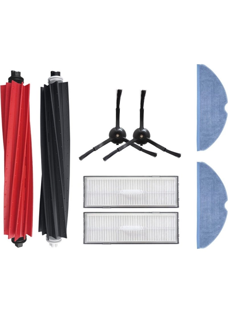 robotyedek Roborock S8, S8+ Compatible Spare Brush Hepa Filter Mop Set - 8 Pieces  - Image 1