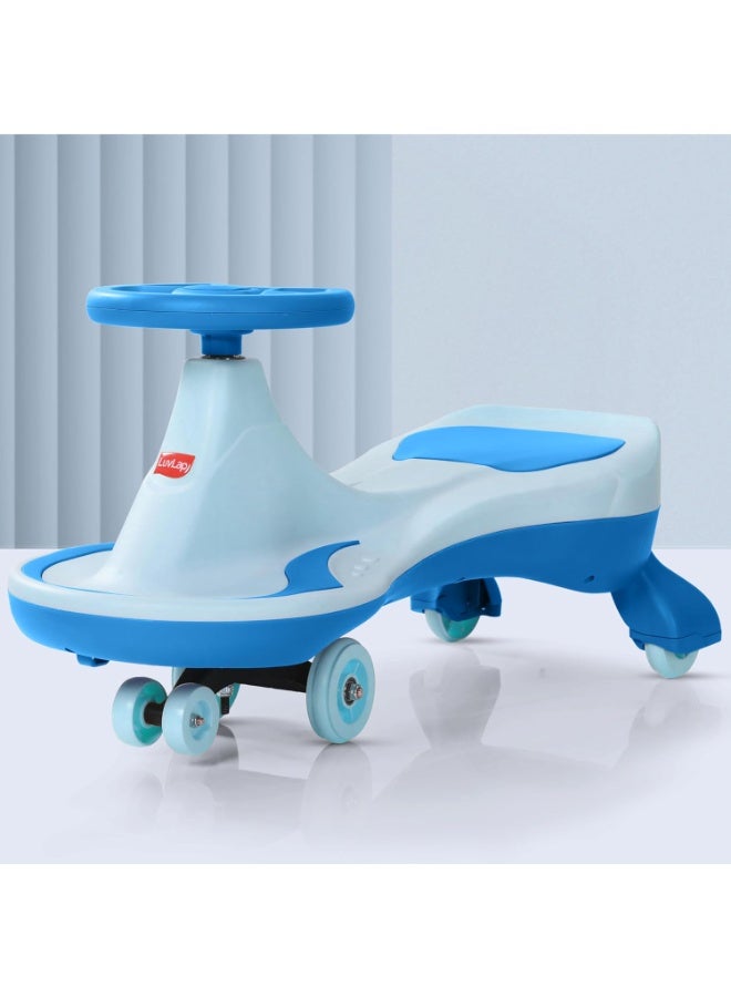 لوفلاب سيارة "صني سوينغ كار" (Sunny Swing Car) من "لاف لاب" (LuvLap) – سيارة دفع للأطفال، سيارة سحرية (Magic Car) بمقاعد مريحة وتصميم متين، مناسبة للأولاد والبنات من عمر 3 سنوات فما فوق، باللون الأزرق. - Image 4