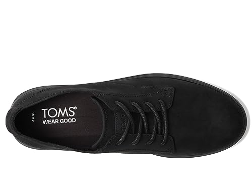 TOMS Men's Navi TRVL LITE Oxford, Black Leather, 11 - Image 3