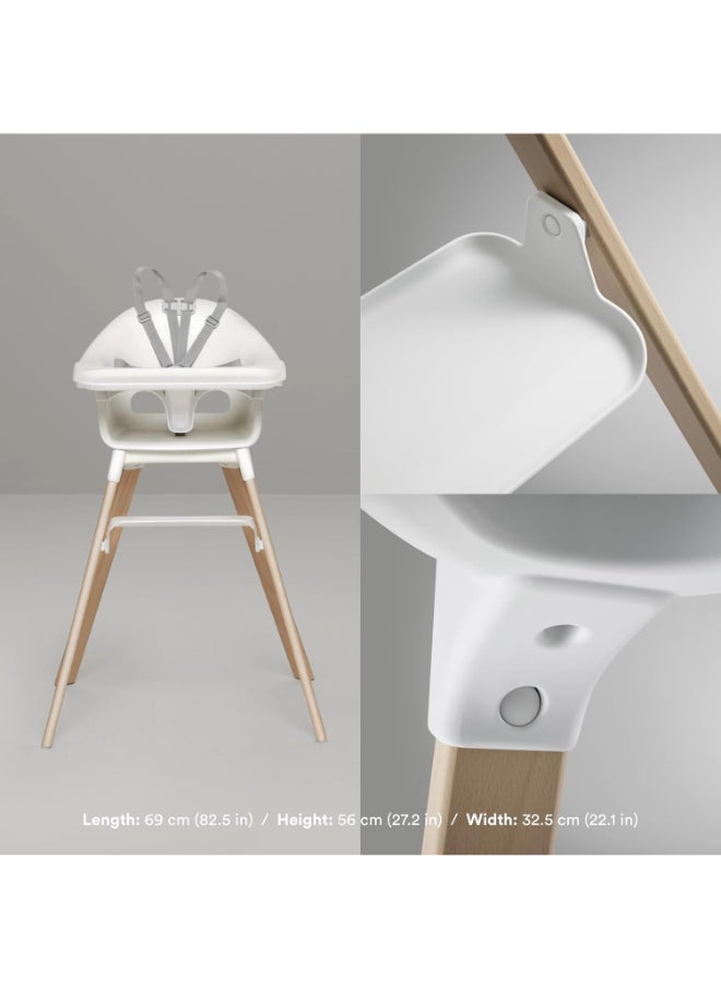 STOKKE - Clikk High Chairall - In - One Baby High Chair With Tray + Harnesslight, Durable And Travel Friendlyergonomic And Adjustable Featuresbest For 6 - 36 Months Or Up To 15Kg/33Lbswhite - Image 1
