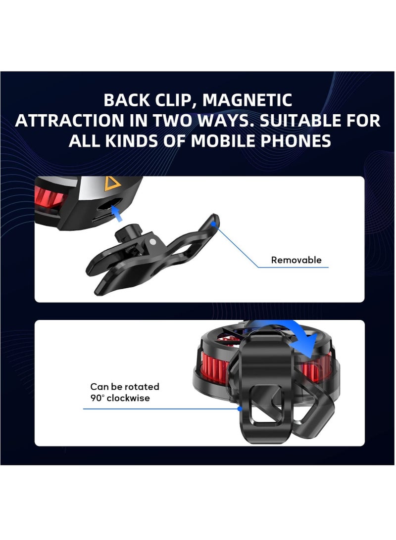 Phone Cooler, Semiconductor Cooling Fan Compatible with Magsafe, Portable Noiseless Cooling Game Artifact for PUBG, Live Vlog, for iOS/Android 4-6.7 Inch Phones - Image 5