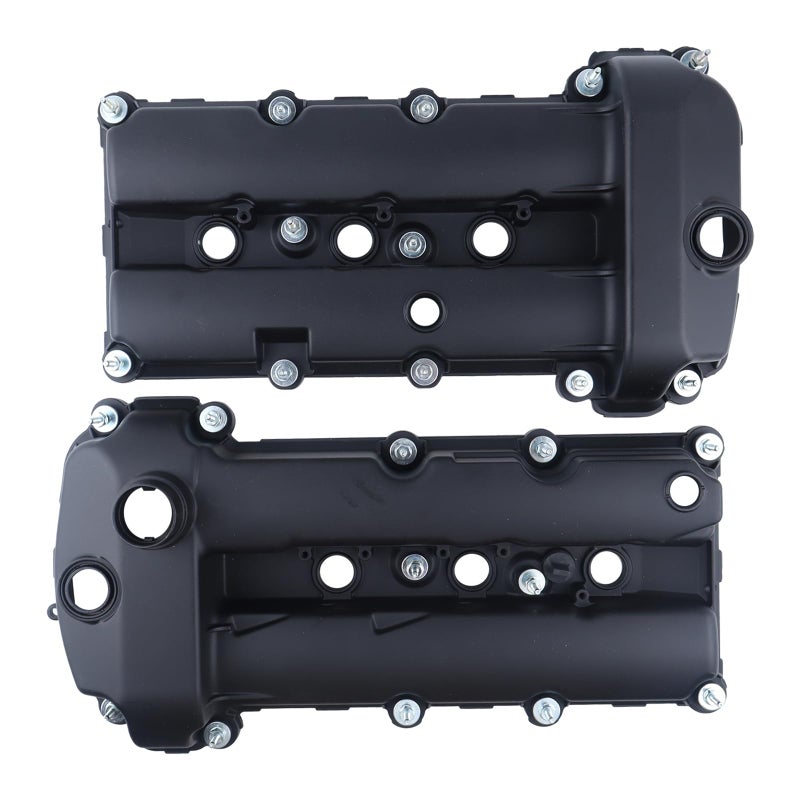 FEIDKS Aluminum Engine Valve Cover Pair Left Right Compatible with Jaguar 20022008 SType Replace C2C38781 C2S48786