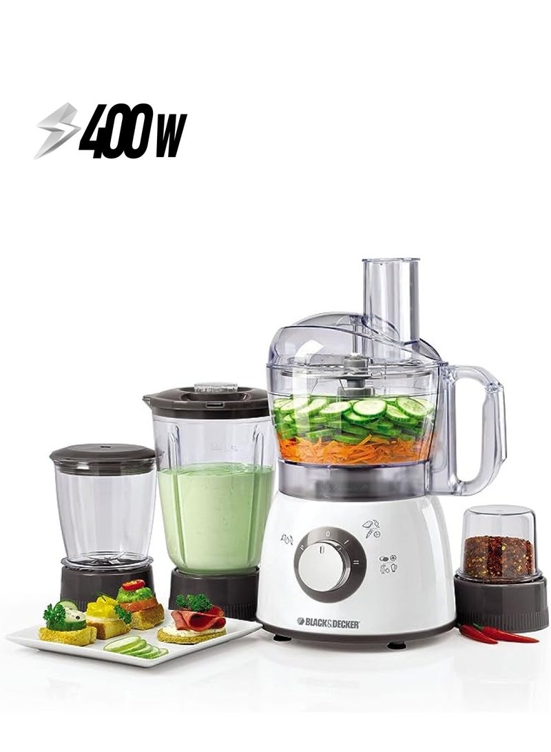 BLACK&DECKER 400W Food Processor With Blender Mincer & Grinder Fx400Bmg-B5 - Image 1