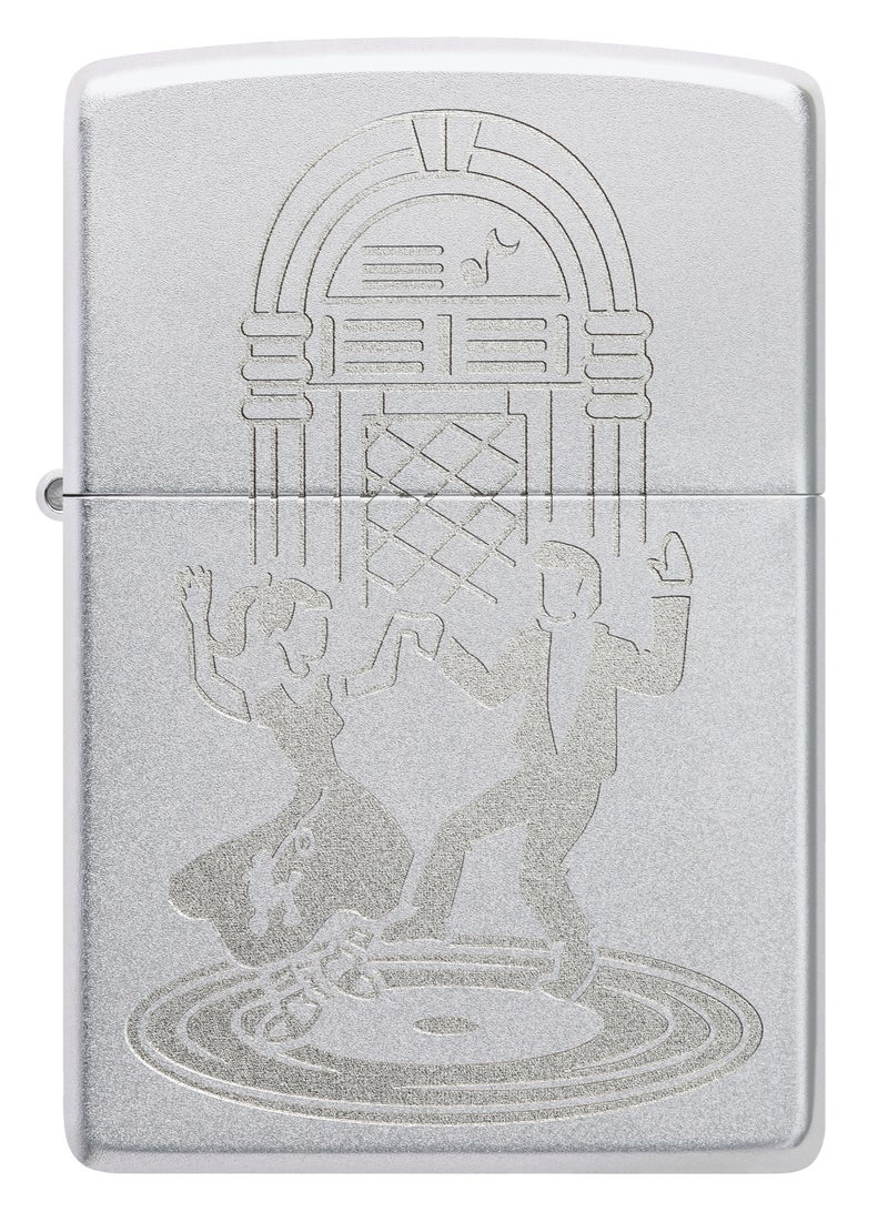 Zippo 48728 205 Dance Design Satin Chrome Windproof Lighter - Image 2