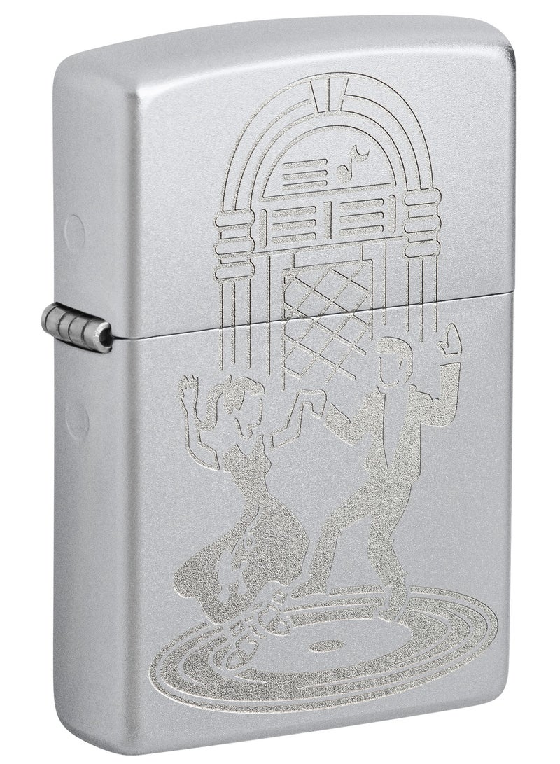Zippo 48728 205 Dance Design Satin Chrome Windproof Lighter - Image 1