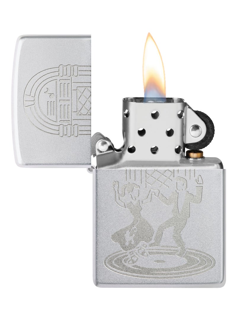 Zippo 48728 205 Dance Design Satin Chrome Windproof Lighter - Image 3