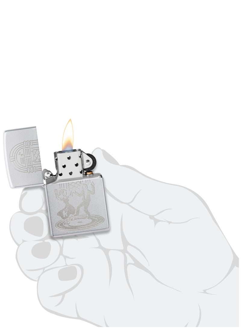 Zippo 48728 205 Dance Design Satin Chrome Windproof Lighter - Image 5