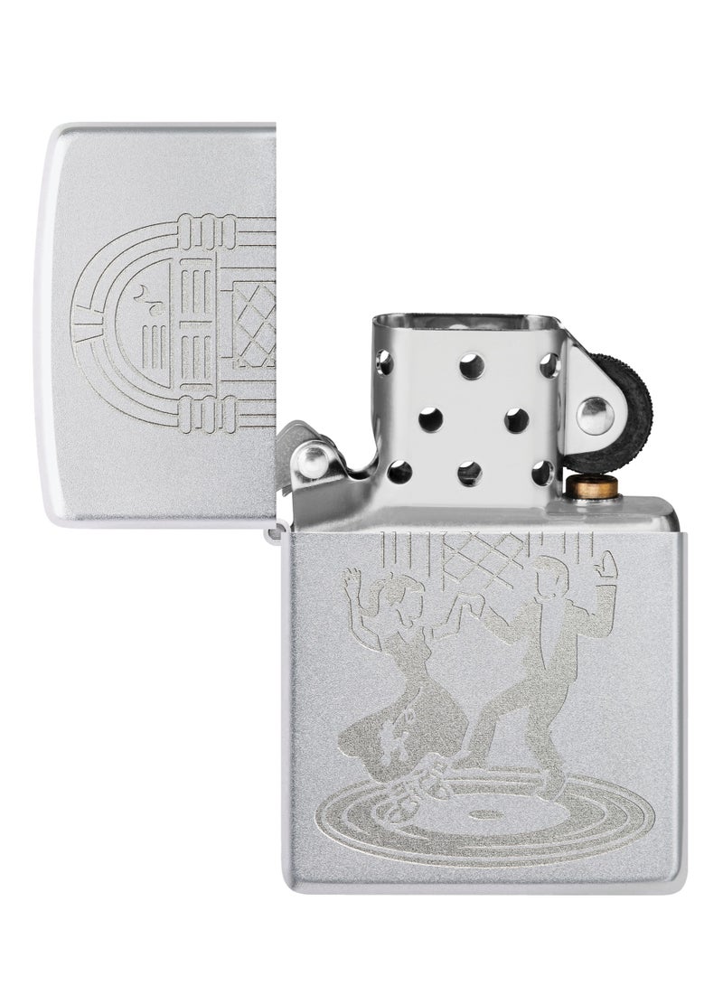 Zippo 48728 205 Dance Design Satin Chrome Windproof Lighter - Image 4