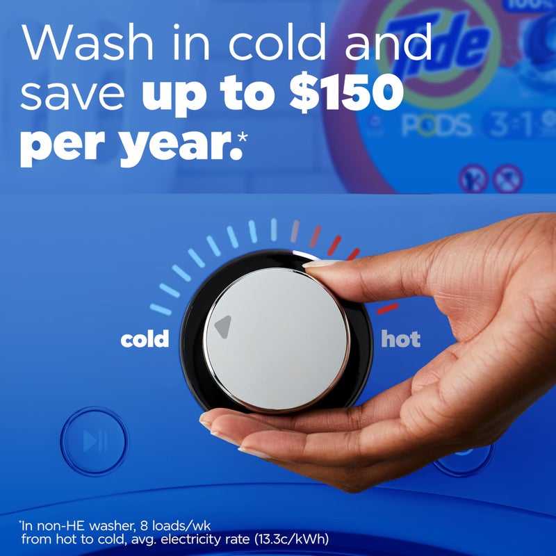 Tide PODS Laundry Detergent Soap Pacs, Powerful 3-in-1 Clean, Clean Breeze, HE Compatible, 112 ct, Tide PODS Laundry Detergent, Laundry Pacs - Image 3