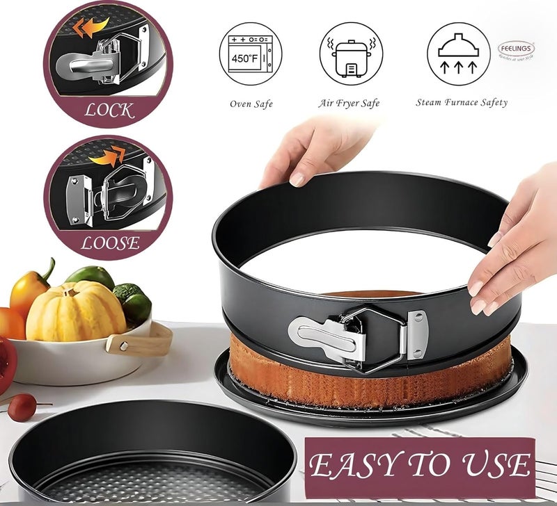 Feelings Spring Form Baking Round Pan, 24cm, Non-Stick - Image 5
