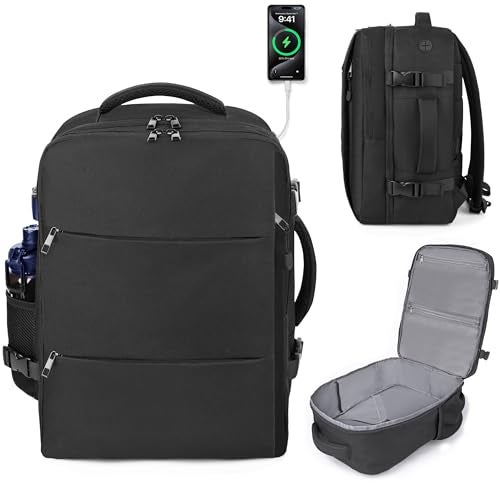DEYACE Travel Backpack for Men Women TSA Approved Carry On Backpack 17x13x8 Personal Item Size Airplane Approved Weekender Bag Water Resistant Lightweight Laptop Daypack for Flight - Image 1