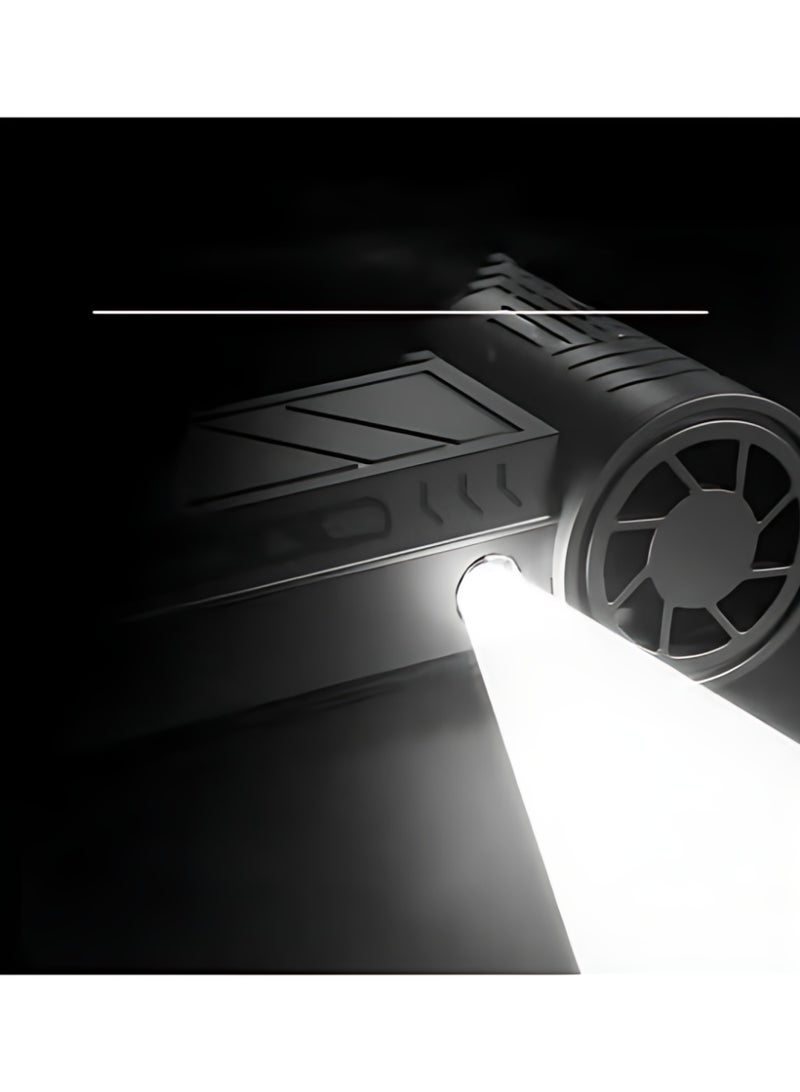 XiaoGiqi Cordless Handheld Powerful Blower, Electronic Air Blower, Cordless Leaf Blower, Air Blower Jet Fan LED Turbo Blower Turbo Violent Brushless Fan Outdoor Portable Mini Handheld Dryer - Image 4