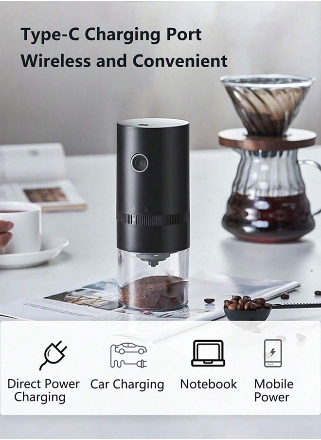 TOSCANA U - Portable electric coffee grinder rechargeable black USB C - Image 1