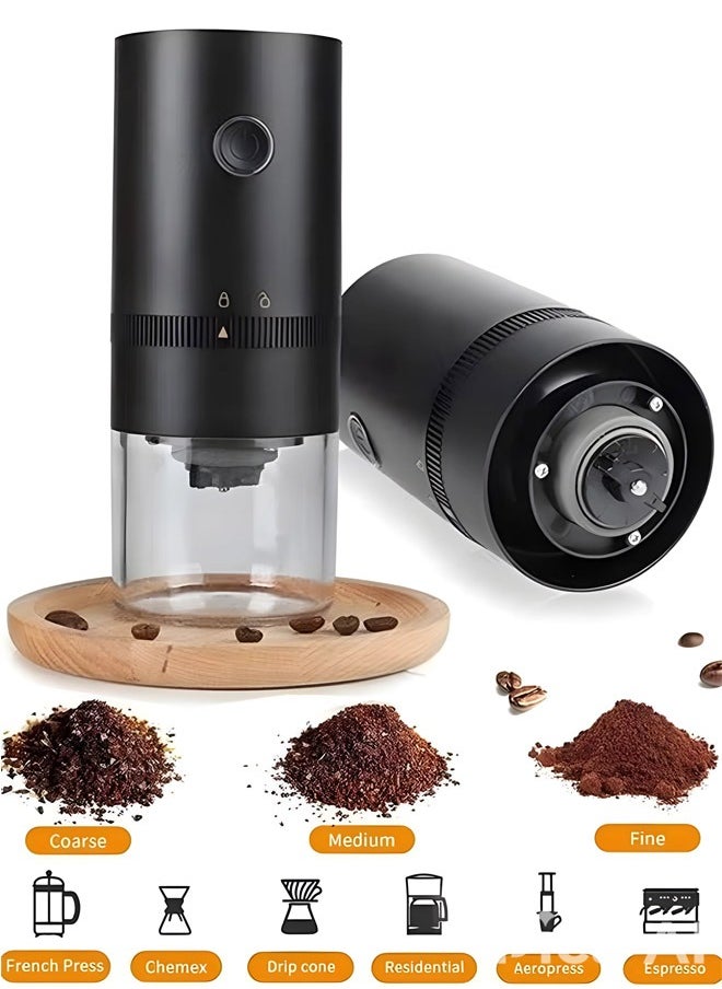 TOSCANA U - Portable electric coffee grinder rechargeable black USB C - Image 1