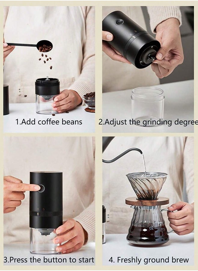 TOSCANA U - Portable electric coffee grinder rechargeable black USB C - Image 1