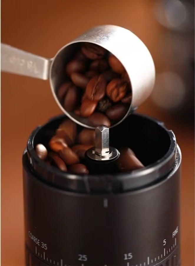 TOSCANA U Portable Electric Coffee Grinder, USB Rechargeable, Coffee Bean Grinder, Adjustable Grind Size, Small Cordless Coffee Grinder for Travel, Black - Image 5