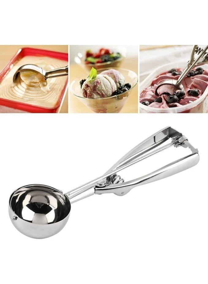 Ice Cream Scoops Fruit Scoop Stainless Steel Cookie Scoop for Ice Cream Meatballs Mellon Balls Mashed Potatoes and Muffins 2 PCS - Image 5