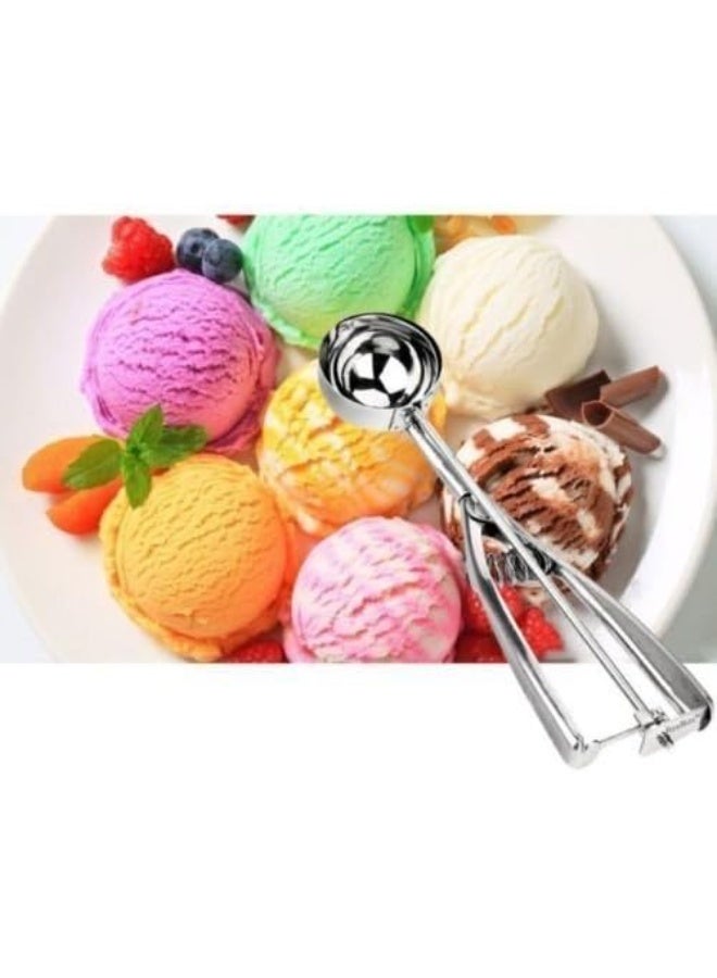 Ice Cream Scoops Fruit Scoop Stainless Steel Cookie Scoop for Ice Cream Meatballs Mellon Balls Mashed Potatoes and Muffins 2 PCS - Image 3