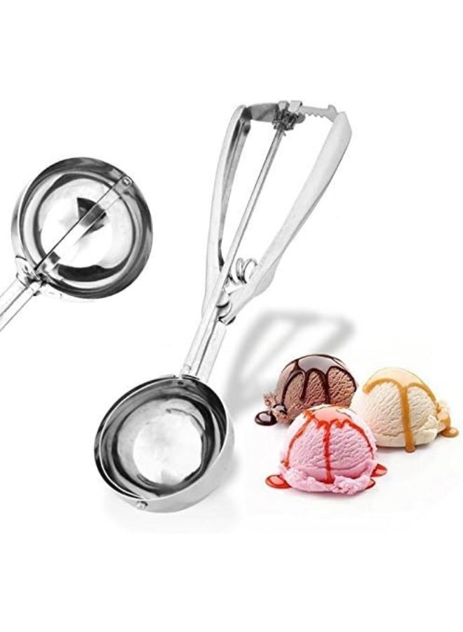 Ice Cream Scoops Fruit Scoop Stainless Steel Cookie Scoop for Ice Cream Meatballs Mellon Balls Mashed Potatoes and Muffins 2 PCS - Image 4