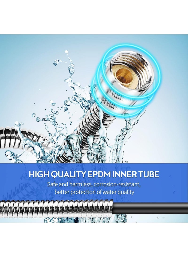Sweet seven Extra Long 150CM 360°Anti-twist Stainless Steel Shower Hose - Durable Handheld Hose for Shower, Bathing, and Pet Care - Image 5