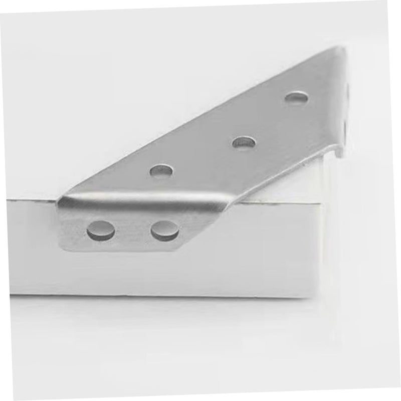 Garneck 40pcs Stainless Steel Corner Brackets 90 Degree Triangle Cabinet Support Braces Small Countertop Shelf Brackets for Wood Furniture - Image 4