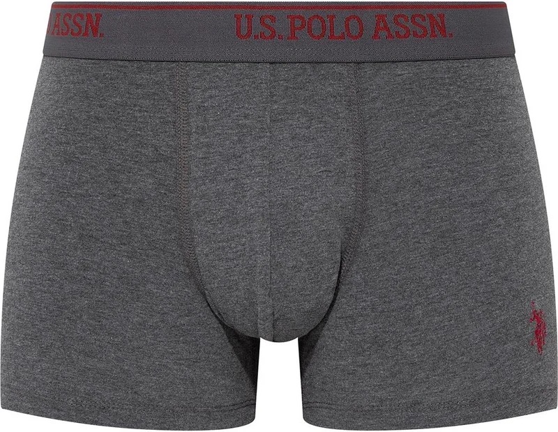 يو اس بولو اسن Men's Black - Anthracite Melange - Navy Blue 3-Pack Boxer 90005
