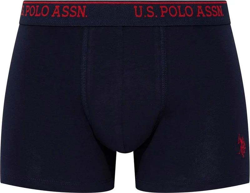 يو اس بولو اسن Men's Black - Anthracite Melange - Navy Blue 3-Pack Boxer 90005