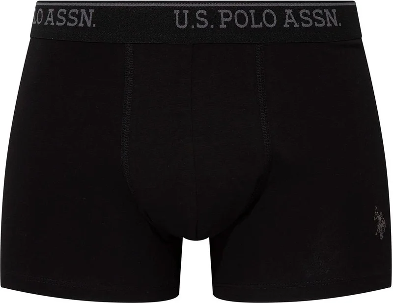 يو اس بولو اسن Men's Black - Anthracite Melange - Navy Blue 3-Pack Boxer 90005