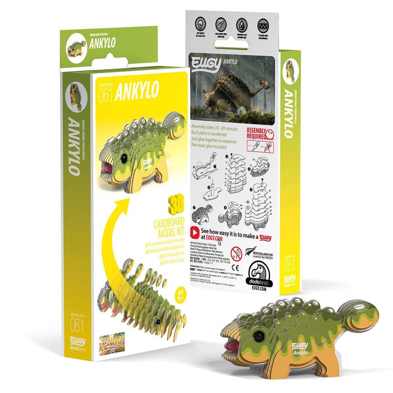 Eugy Ankylosaurus Dinosaur 3D Puzzle  26 Piece Eco-Friendly Educational Toy Puzzles for Boys  Girls & Kids Ages 6+ - Image 4